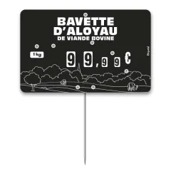 Flash label (protected windows) no. 3 PASTURE black background with wheels, spike with text, Color: Black, With Text: YES, Shipping Google: FR::Standard:6.67 EUR