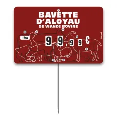 Flash label (protected windows) no. 3 THE FARM red background with wheels, spike and text, Color: Red, With Text: YES, Shipping Google: FR::Standard:6.67 EUR