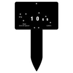 S. 10 Black wheel and spike labels