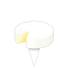 S. 10 CAMEMBERT labels - shaped spike