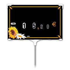S. 10 RAPID'ETIQ n°3 SUNFLOWER spike labels 12.6x8 cm