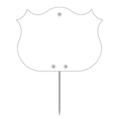 S. 10 blank white CHEF labels