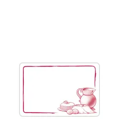 S. 10 white  MILK CAN labels 6x4cm
