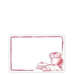 S. 10 white  MILK CAN labels 8x6cm