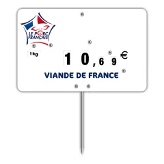 S. 10 FRENCH PORK labels with wheels and spikes