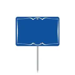 S. 10 VINTAGE labels blue slate with white border, Color: Blue, Product dimensions: 10*7 cm