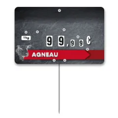 Flash labels (protected windows) n° 3 SLATE L'LAMB with wheels and with spike (bag of 10), Color: Grey, With Text: NO, Shipping Google: FR::Standard:6.67 EUR