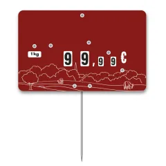 Flash labels (protected windows) N°3 PASTURE red background with wheels and spikes (bag of 10 units), Color: Red, With Text: NO, Shipping Google: FR::Standard:6.67 EUR
