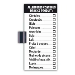 etal-shop.com - 10 tiras laterales ALÉRGENOS+10 clips