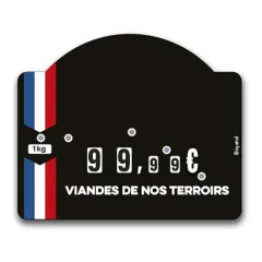 etal-shops.com - 10 étiquettes Ruban France top ctc sans pique