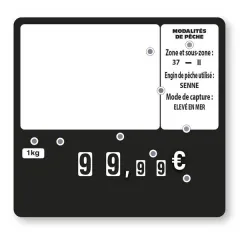 etal-shop.com - S. 10 etiquetas NEGRAS 10x10,6 cm 9 ruedas y sin pincho