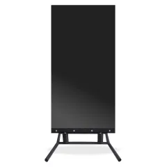 Sidewalk sign black with square corners