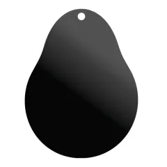 etal-shops.com - Panneau noir forme POIRE avec poignée 50x80 cm AKYLUX