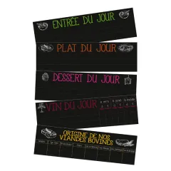 etal-shops.com - Magnets "restaurant" à apposer sur base magnétique