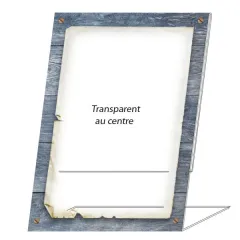 etal-shops.com - 3 chevalets de table A5 CRISTALLINE feuille à insérer