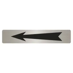 Pictogram sign adhésif metallic gray ARROW
