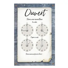Desk Clock CRISTALLinenE with Rounded Corners  5.9 x 7.9 in