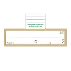 10 KRAFT breadboards 22x6.5 cm