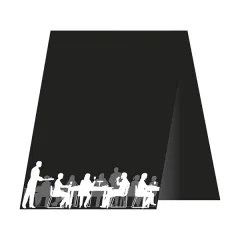 etal-shops.com - 3 chevalets de table RESTO format A5 forme V