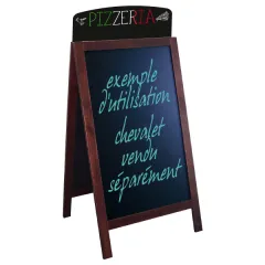 etal-shops.com - Fronton pour chevalet de trottoir largeur 65 cm pizzeria
