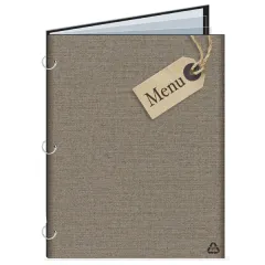 Menu covers NATURLinen A4 + 5 inserts