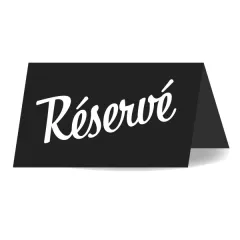 Lot de 10 Easels display price RESERVED blacks 10x5x6 cm