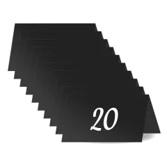 etal-shops.com - Lot de 10 chevalets de table NOIRS numérotés 11-20