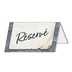 Reserved table signs CRISTALLINE 10x6 cm ( pack 5)