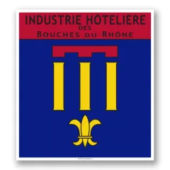 Liquor License Sign III B-D-RHONE 21x23 cm rigide 