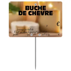 Creamery and Cheese Labels 10x7 cm with Text, Color: Quadri, With Text: YES, Shipping Google: FR::Standard:6.67 EUR, Price label holders: With spike