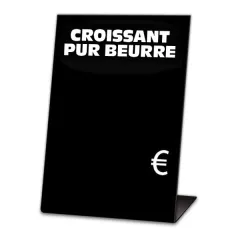 Black display price Easels  5x7 cm with Text, Color: Black, With Text: YES, Shipping Google: FR::Standard:6.67 EUR