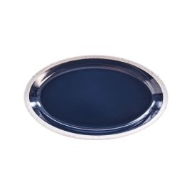 etal-shop.com - Assiette ou plat oval en mélamine, effet brillant/granité 28 x 16,3 x 2,9 cm