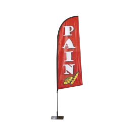 etal-shop.com - Drapeau "PAIN" de dimensions 225 x 85 cm avec kit complet mât, platine et bouée