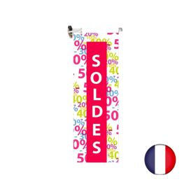 etal-shops.com - Support ventouse Publiflam® couleur blanc avec bche SOLDES - Fab française