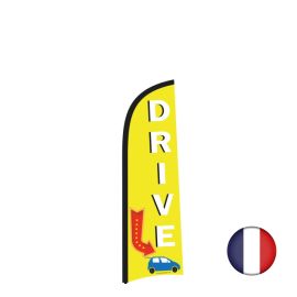 etal-shops.com - Drapeau publicitaire "DRIVE" de dimensions 230 x 70 cm