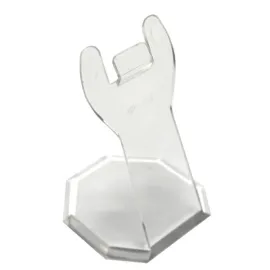 Transparent Tag holders with Octagonal Base, Color: Transparent, Product dimensions: Big size