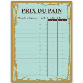 etal-shops.com - Tarif Prix du Pain " MACARONS " + chiffres adhésifs
