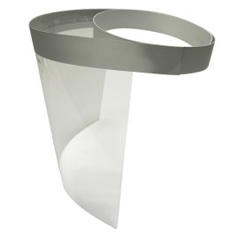etal-shop.com - Visière faciale PVC transparent / bandeau blanc