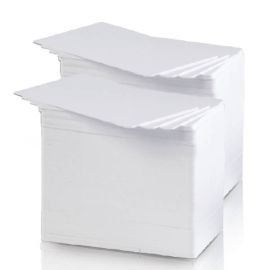 etal-shops.com - 500 cartes blanches PVC alimentaire 0.76 86 x 54 mm