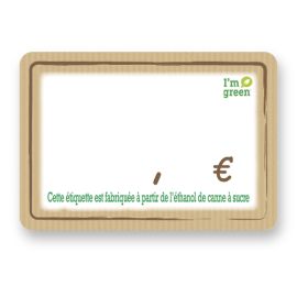 etal-shops.com - Etiquettes Etal Délice KRAFT "I'm green" 7x5 cm