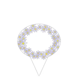 etal-shop.com - S. 10 Etiquetas OVALES FLOREADAS - con forma de pala