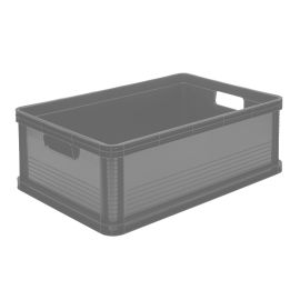 etal-shop.com - Caisse de transport ou de rangement 45 l, en polypropylène gris.