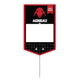 TRIANGLE SHAPE labels Lamb in with spike (bag of 10)