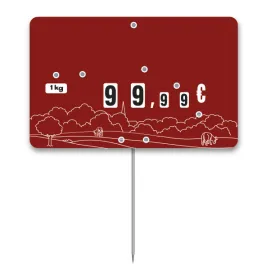 Flash labels (protected windows) N°3 PASTURE red background with wheels and spikes (bag of 10 units), Color: Red, With Text: NO, Shipping Google: FR::Standard:6.67 EUR
