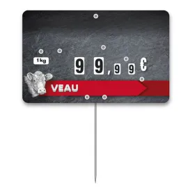 Flash labels (protected windows) n° 3 SLATE Le Veau with wheels and with spike (bag of 10 units), Color: Grey, With Text: NO, Shipping Google: FR::Standard:6.67 EUR