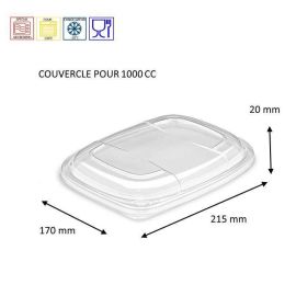 etal-shops.com - Couvercle micro-ondable pour barquettes cookipack 1000 cc x 320 PAPA France