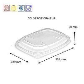 etal-shops.com - Couvercle micro-ondable pour barquettes cookipack 1250 cc x 320 PAPA France