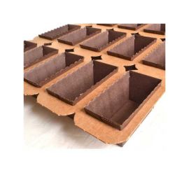 etal-shops.com - Moule cuisson cake PM 150 en papier et de couleur marron de 200 mm x 82 mm x 50 mm x 50 Nordia