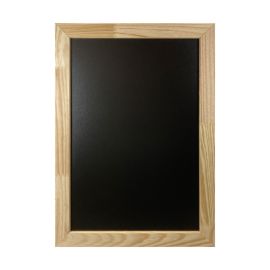 etal-shops.com - Cadre en bois brut avec ardoise double face amovible de dimensions 60 x 40 cm