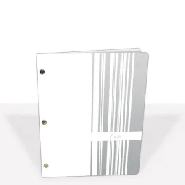 etal-shop.com - S. 2 protectores de menú AZUL blancos con 5 separadores